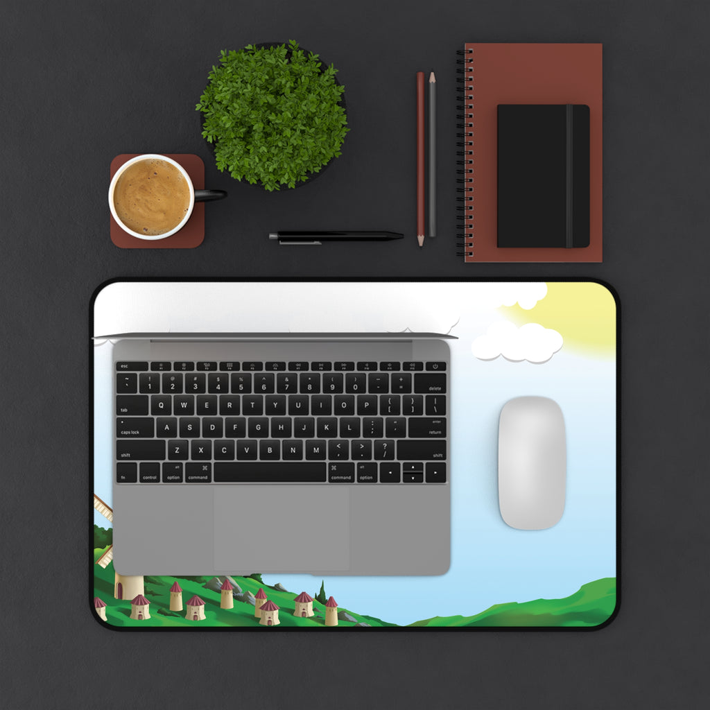 Windmill Village Desk Mat