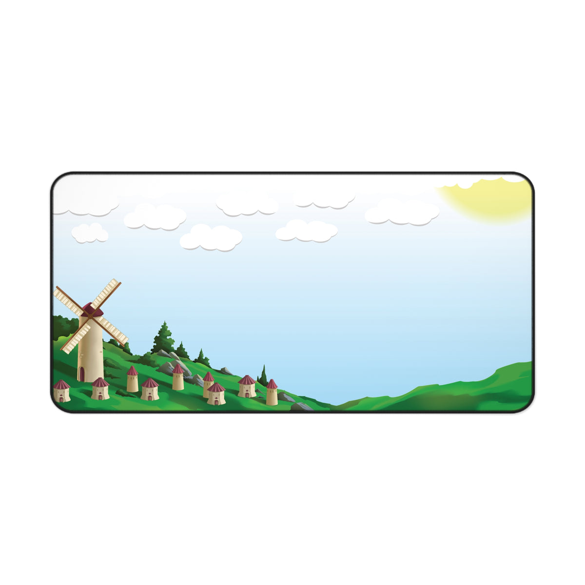 Windmill Village Desk Mat