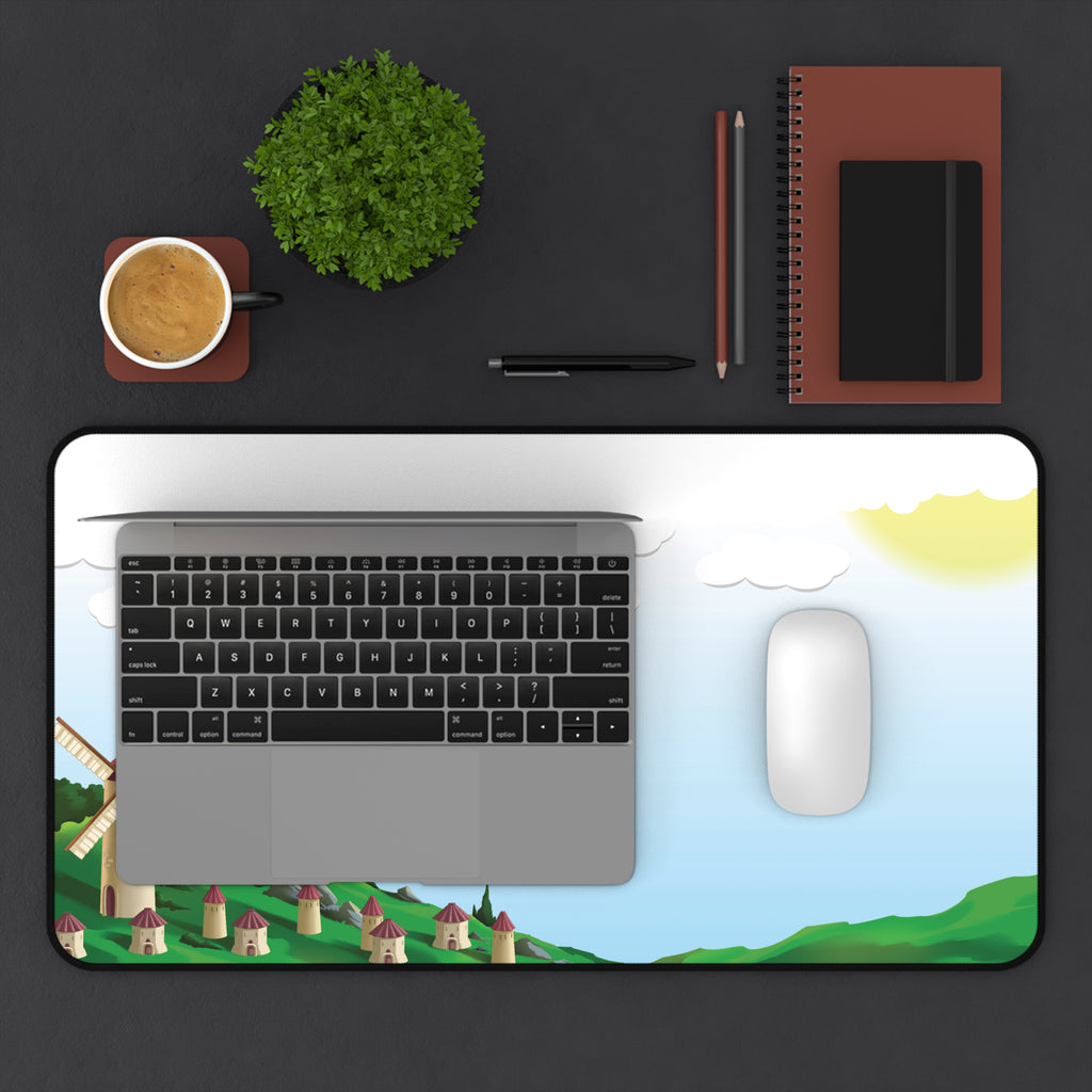 Windmill Village Desk Mat