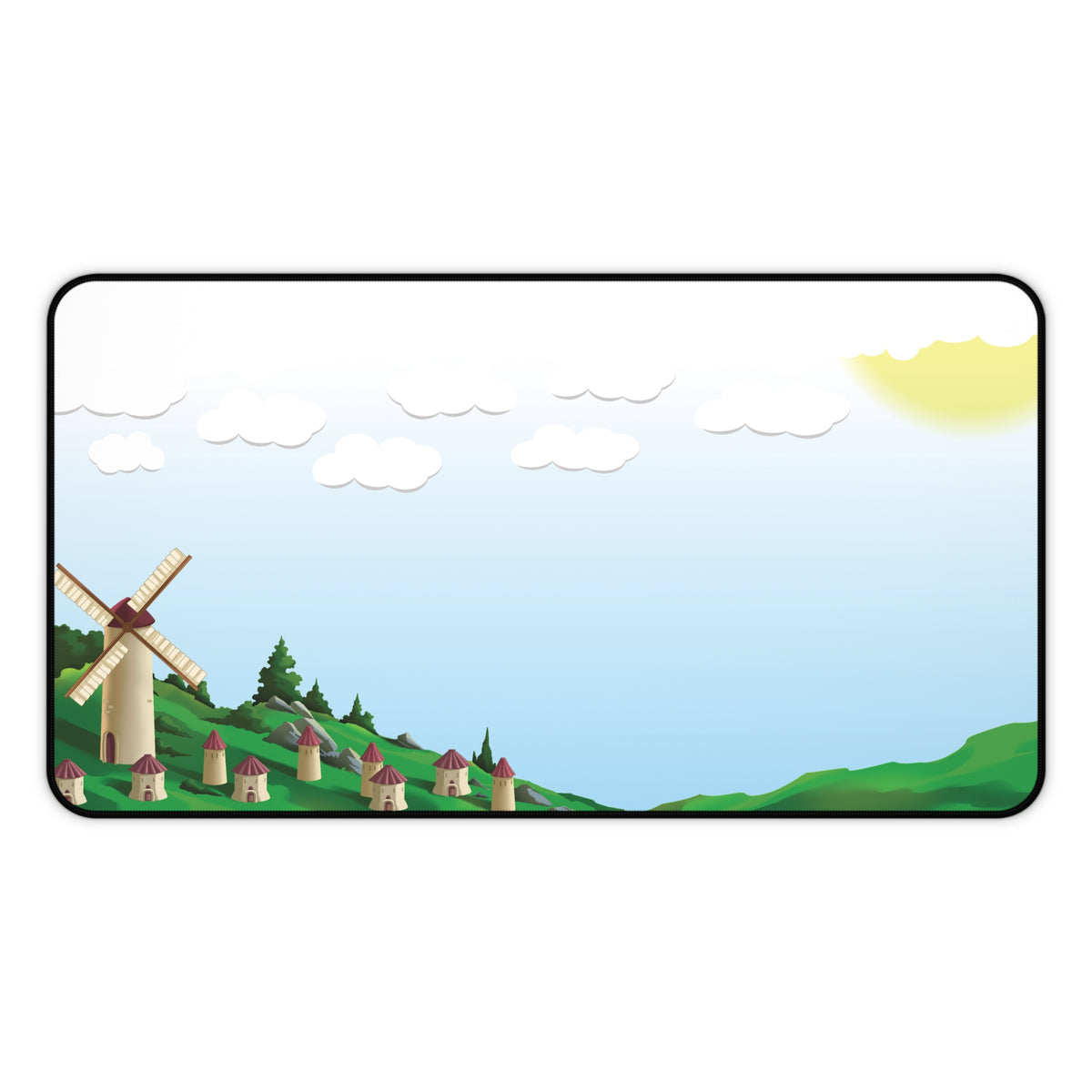 Windmill Village Desk Mat