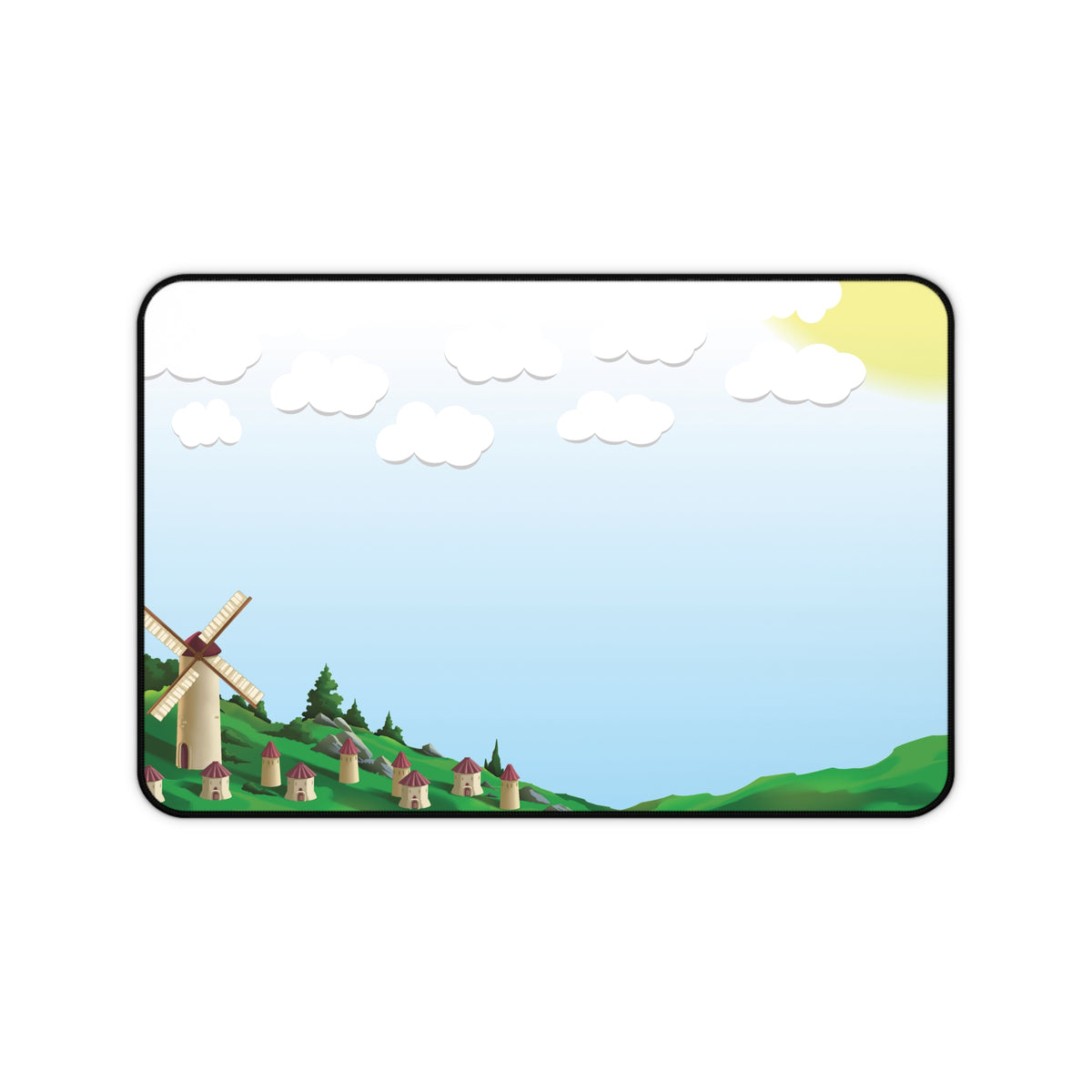 Windmill Village Desk Mat